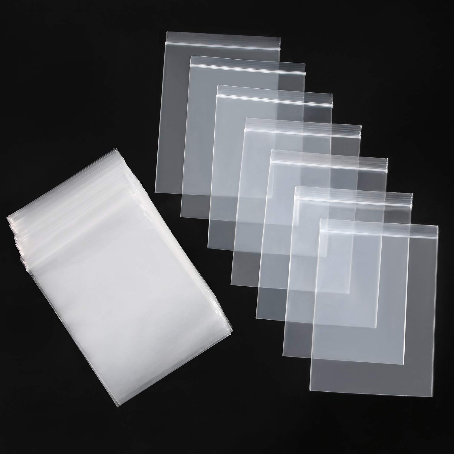 200Pcs Small Resealable Plastic Bags 3.5