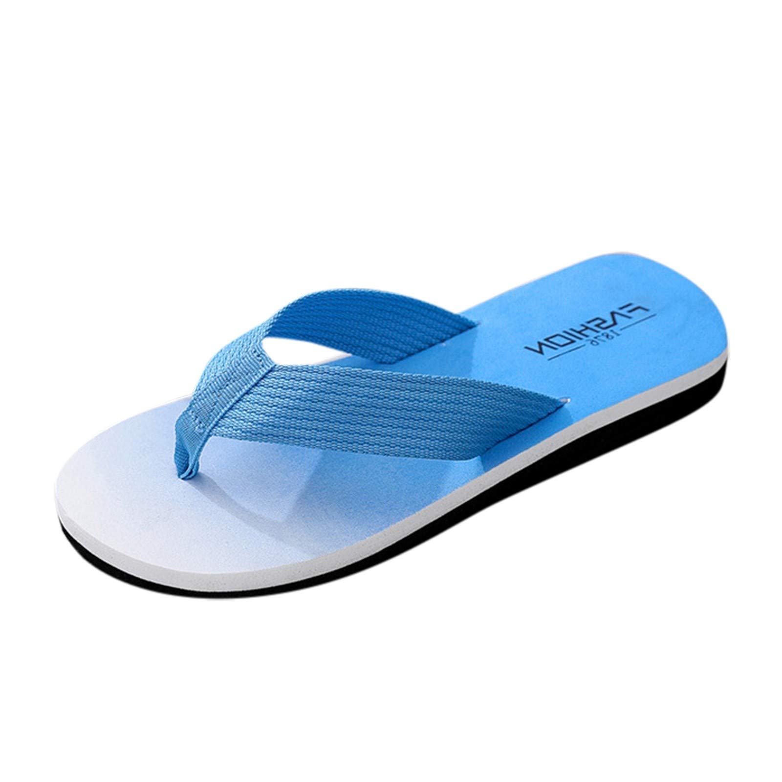Breathable Men's Flip-Flops with Memory Foam - Summer Comfort Sandals & Beach Slippers for Outdoor, Poolside, and Casual Wear