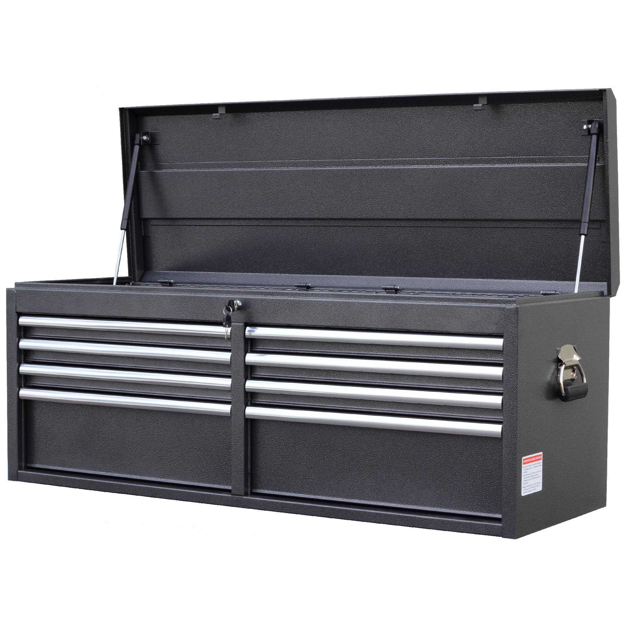 WEN 74558 52-Inch Silver 8-Drawer Tool Chest - Heavy Duty Metal Storage Cabinet for Garage, Workshop & Professional Mechanics