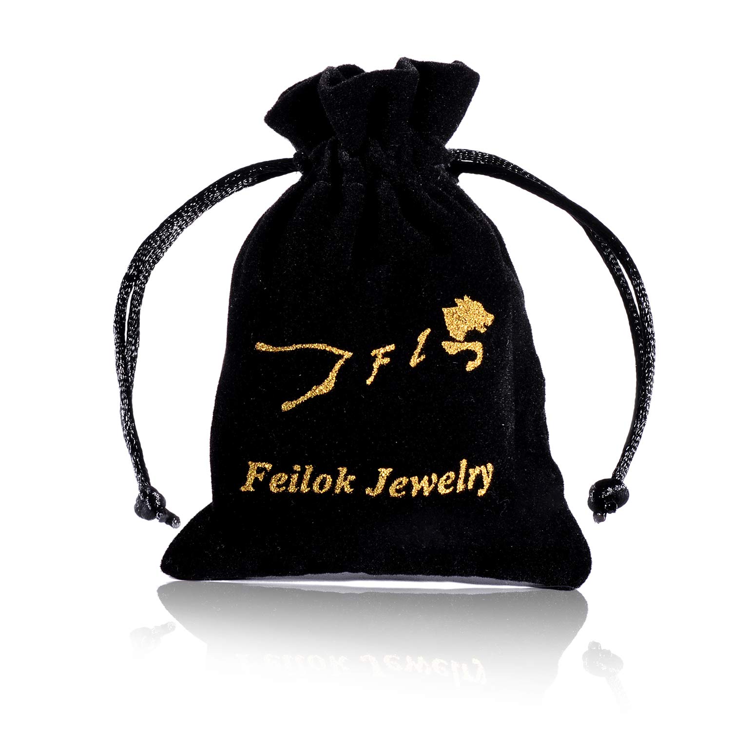 Feilok Men's Stainless Steel Dog Tag Necklace - Military Style for Outdoor & Casual Wear
