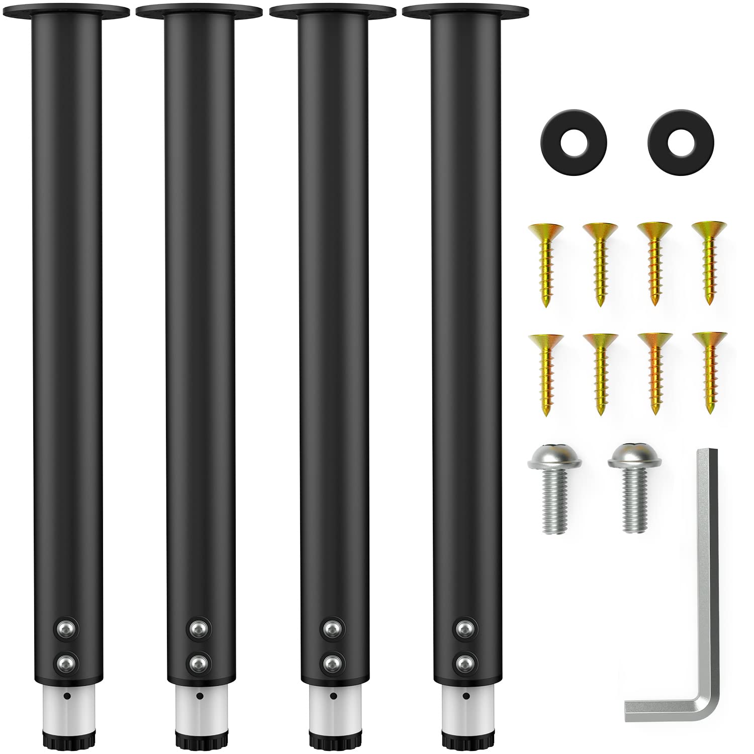 4 PCS Adjustable Table Legs 21.5