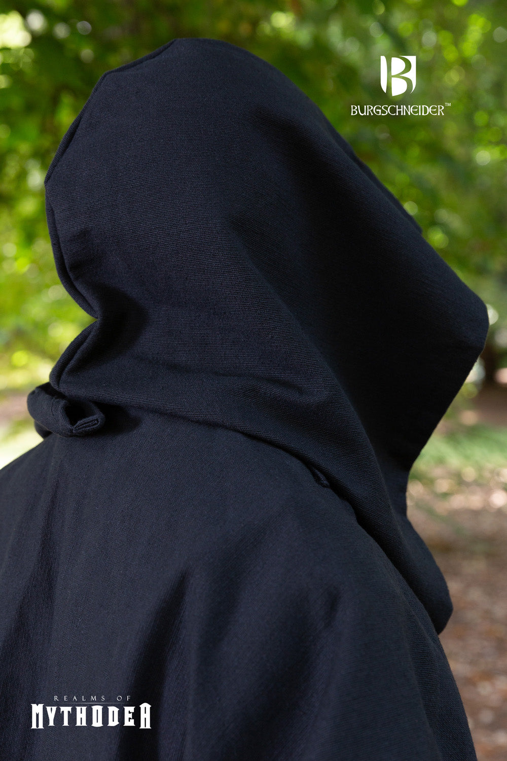 Black Dynasty Cape - Elegant Gothic Cloak for Cosplay, Halloween Costumes & Medieval Renaissance Fairs | Perfect for LARP, Theater Performances & Fantasy Events