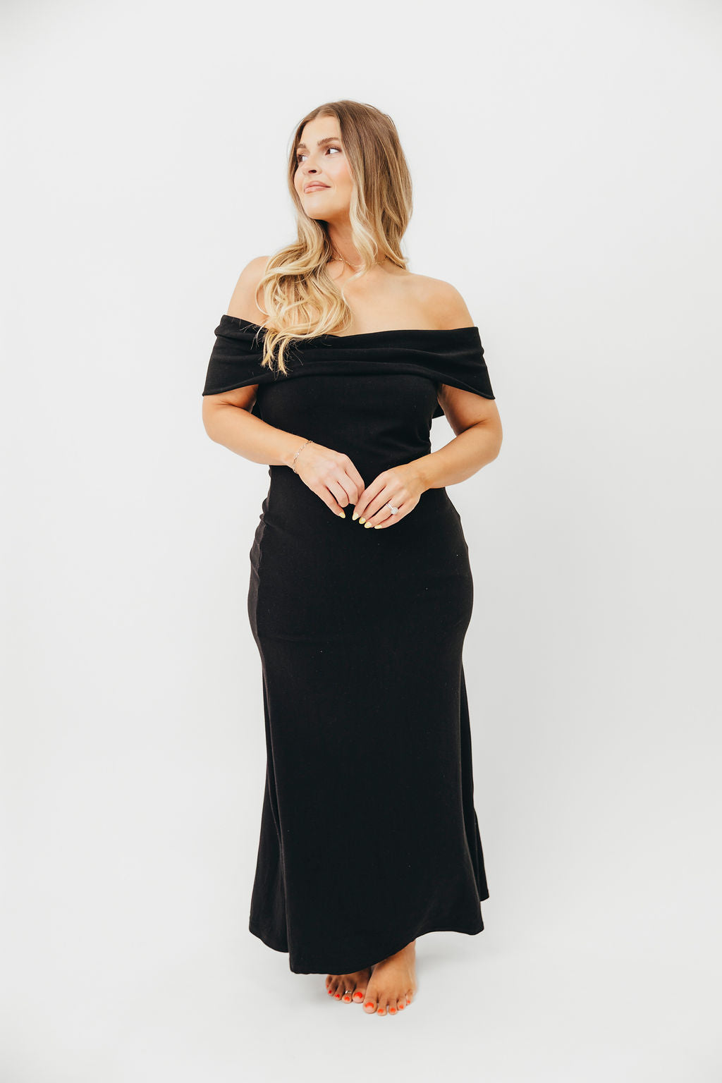Monroe Maxi Dress in Black - Bump Friendly Maternity Dress for Women | Comfortable & Stylish for Pregnancy, Nursing, and Everyday Wear