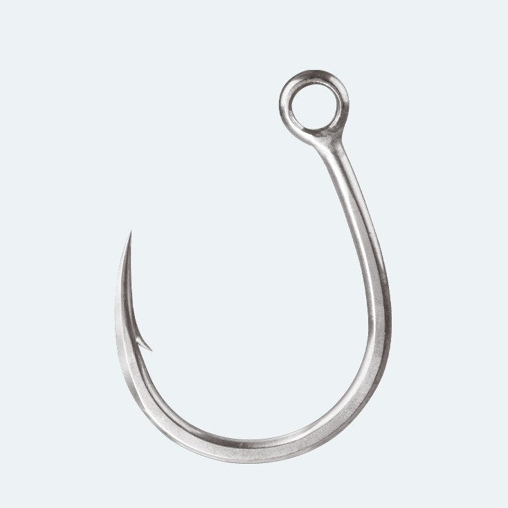 BKK Lone Diablo Inline Single Fishing Hooks - Sharp Stainless Steel Hooks for Bass, Trout, and Saltwater Fishing - Perfect for Freshwater and Saltwater Angling