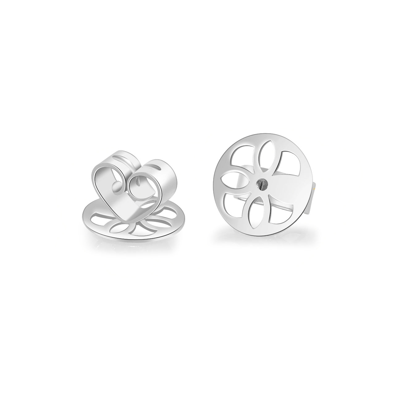 18K Solid Gold Earrings Backstopper KA00007 - Elegant Stud Earrings for Women, Hypoallergenic Luxury Jewelry Gift for Her | Perfect for Weddings, Parties & Everyday Wear
