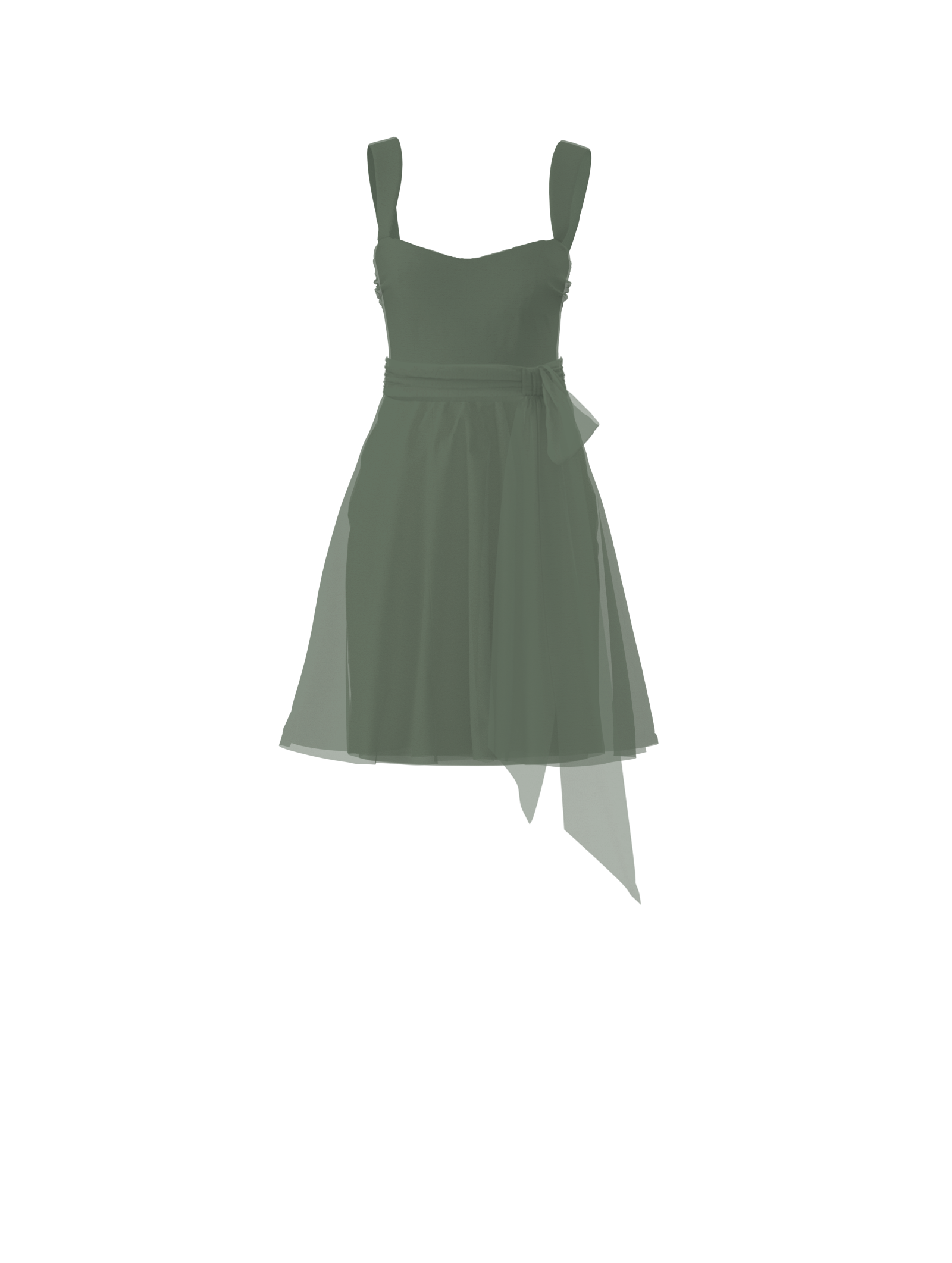 Alexis Bodice & Carla Skirt Set with Sash Belt in Olive Green - Perfect for Boho Chic Outfits and Casual Summer Wear