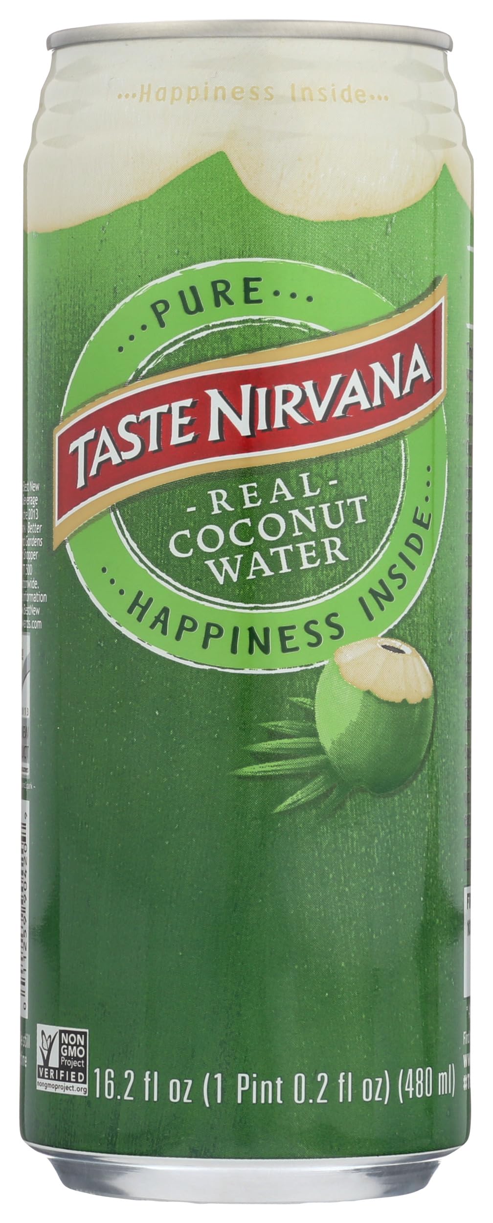 Taste Nirvana & Coco Real Premium Coconut Water - 16.2 Ounce Can | Natural Hydration for Fitness & Wellness
