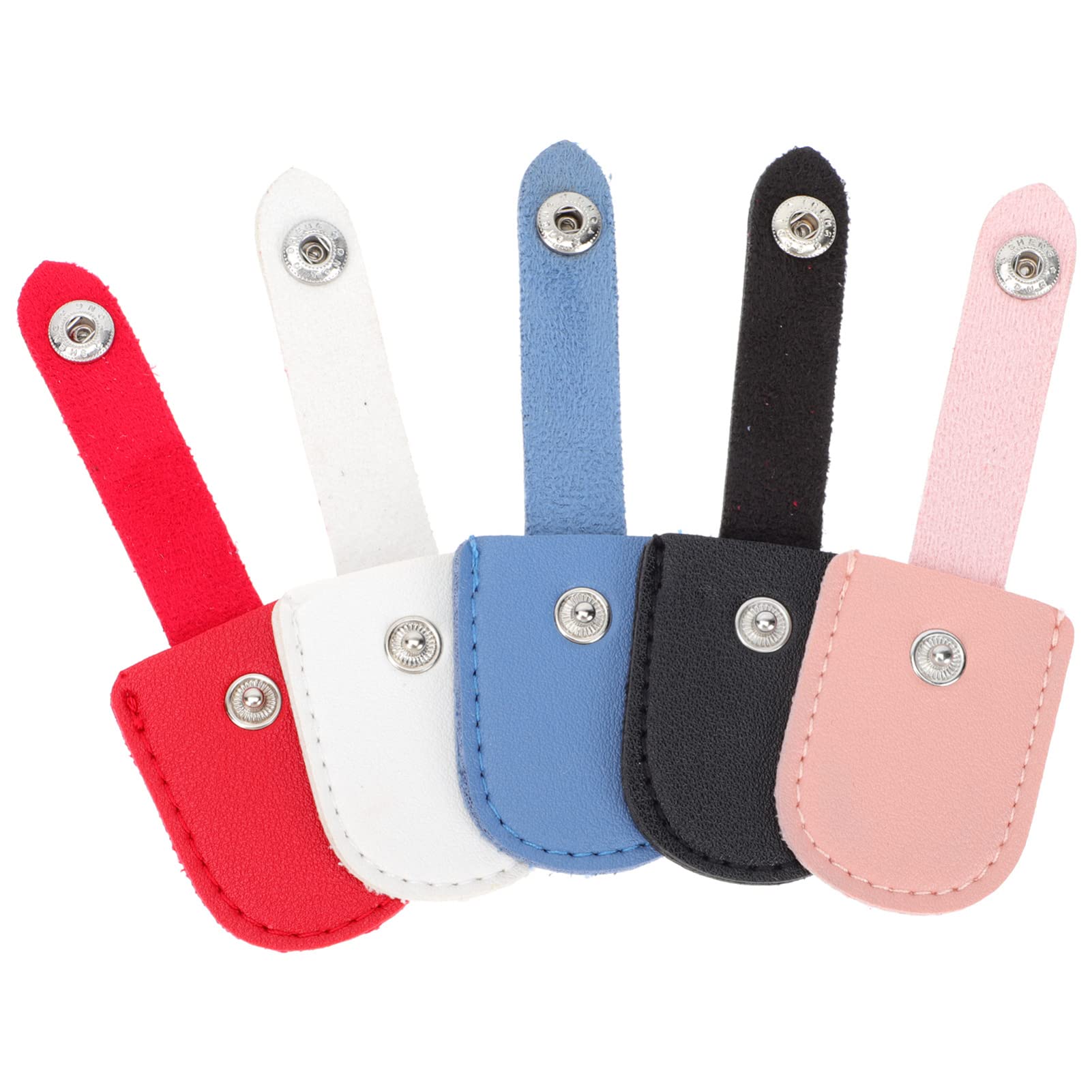 10 Pcs Dead Skin Shears Protective Case - Nail Scissor Cover, Nipper Cap, Cuticle Trimmer Kit - PU Protective Sleeves for Nail Tools - Perfect for Salon, Home & Travel Use