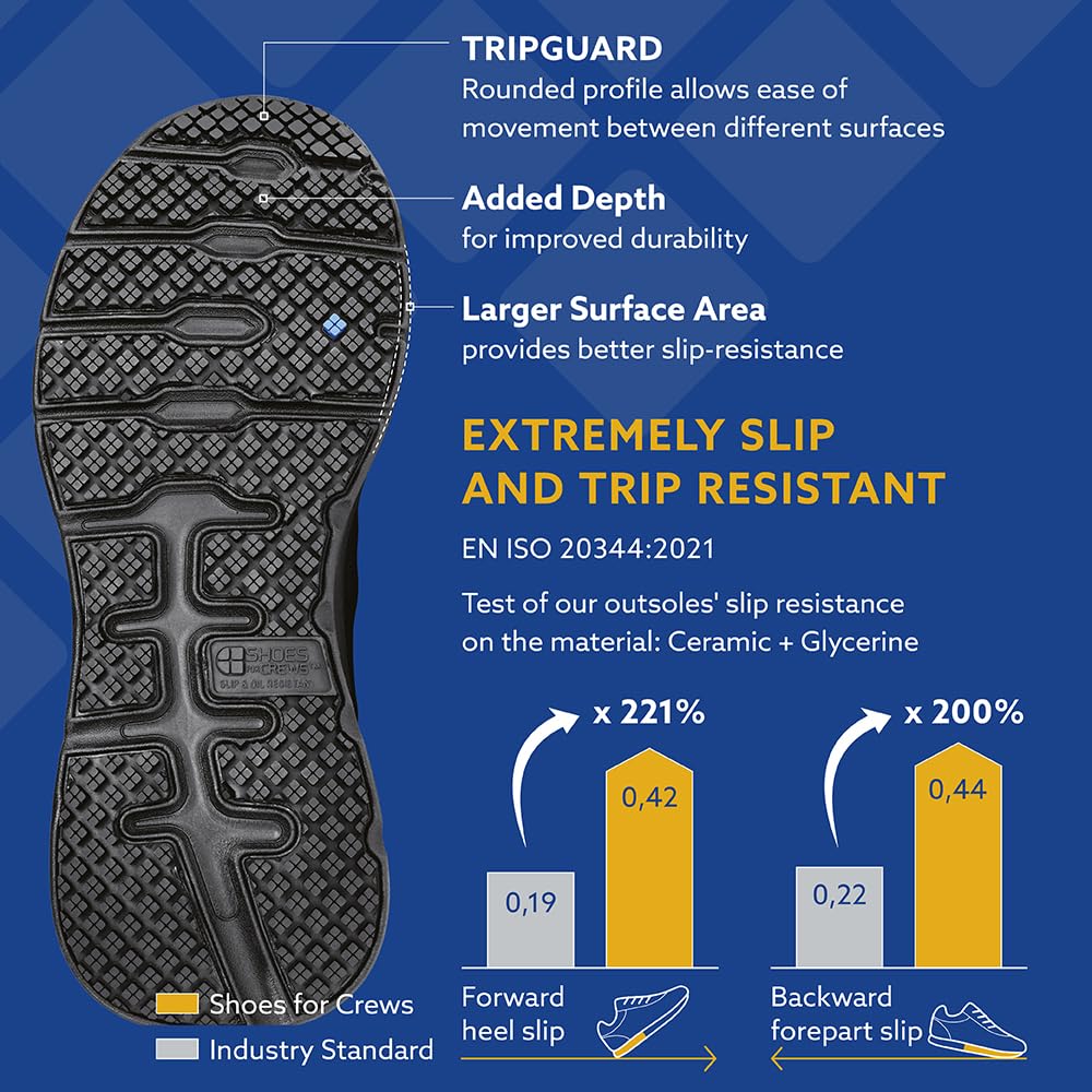 Women's Slip-Resistant Trainers - Shoes for Crews Style Vitality II | Non-Slip Work Shoes for Nurses, Chefs & Restaurant Staff