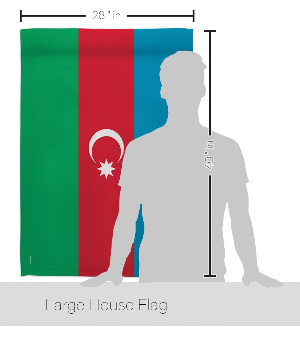 Azerbaijan National Flag Set 28x40