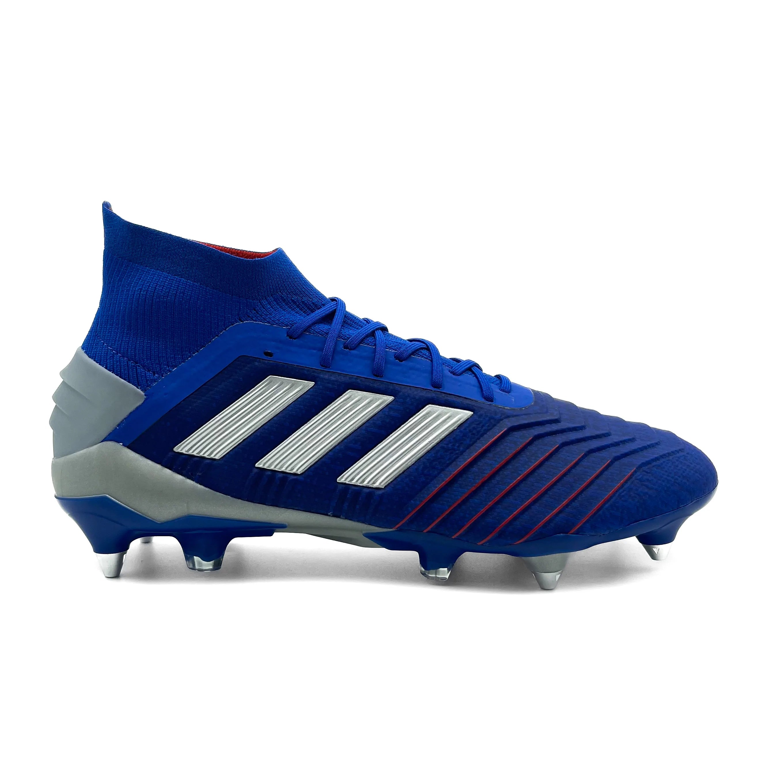 Adidas Predator 19.1 SG Soccer Cleats - Bold Blue Football Shoes for Firm Ground - Lightweight & Durable for Professional Players | Perfect for Matches, Training & Outdoor Sports