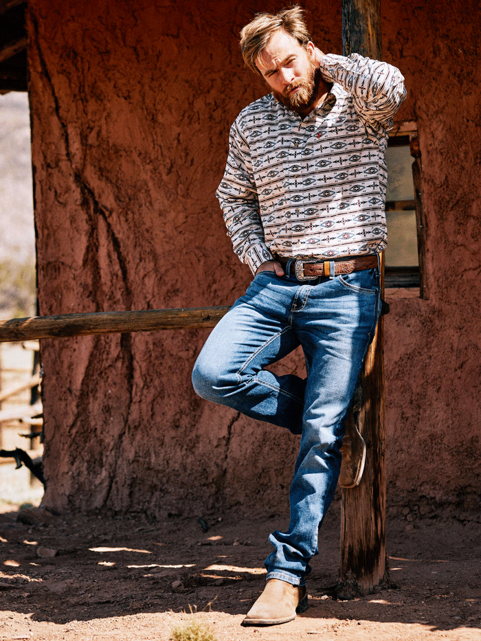 Ariat Men's Modern Kai Slim Leg Jean Kelton - M8 Size | Durable & Comfortable Western Denim for Work & Casual Wear
