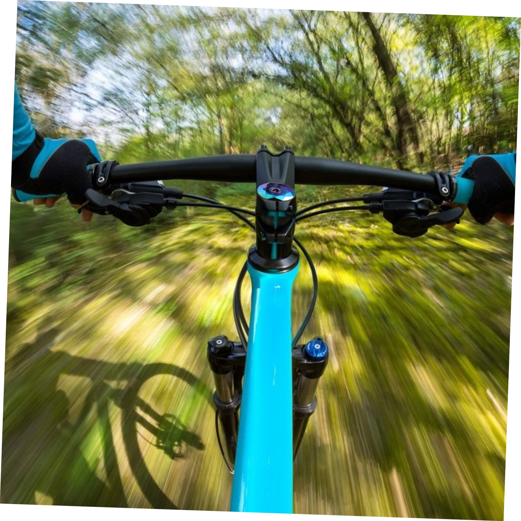 SUPVOX 1 Set Bicycle Stem Cover - Bike Headset Cap for Cycling Accessories | Durable Headphone Cycle Headset Protector | Perfect for Mountain Bikes, Road Bikes & Commuter Bicycles