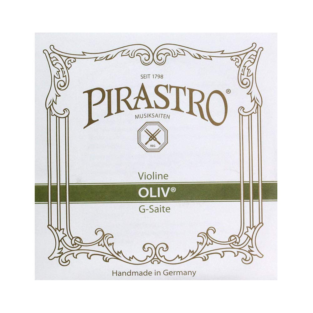 PIRASTRO OLIVE 4/4 Violin String Set (Medium Gauge #2114) - Premium Quality for Professional Violinists & Orchestral Performances
