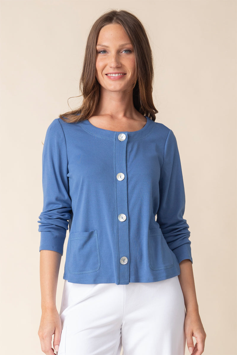 Habitat Cozy Rib Solid Cardigan for Women - Soft Knit Sweater for Fall & Winter - Perfect for Casual Outfits, Office Wear, and Cozy Nights at Home