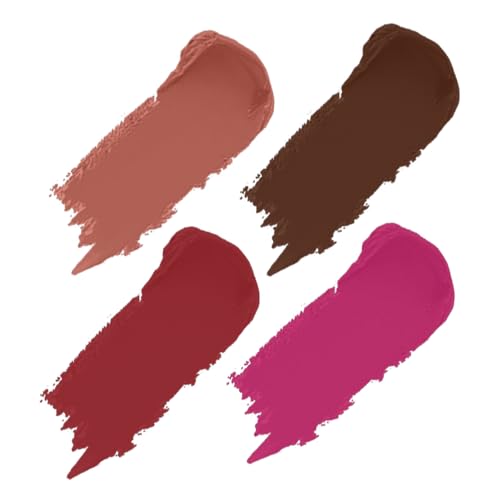 Caramel, Cocoa Brown , Pink Berry, Crimson Red