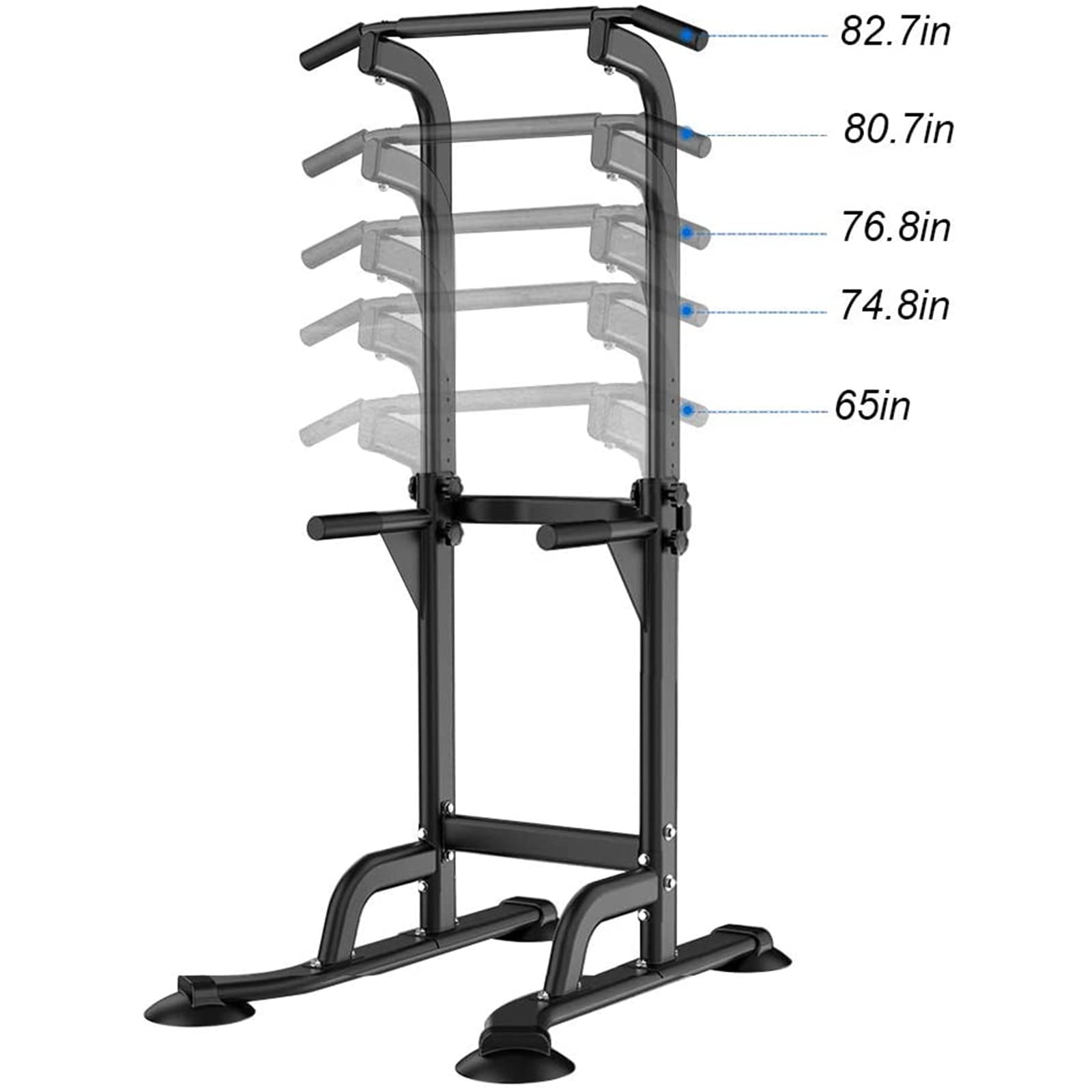 Soges Adjustable Power Tower - Pull Up Bar, Dip Station & Multi-Function Home Gym Equipment for Strength Training (PSBB005-CA) | Perfect for Home Workouts, Calisthenics & Full-Body Fitness