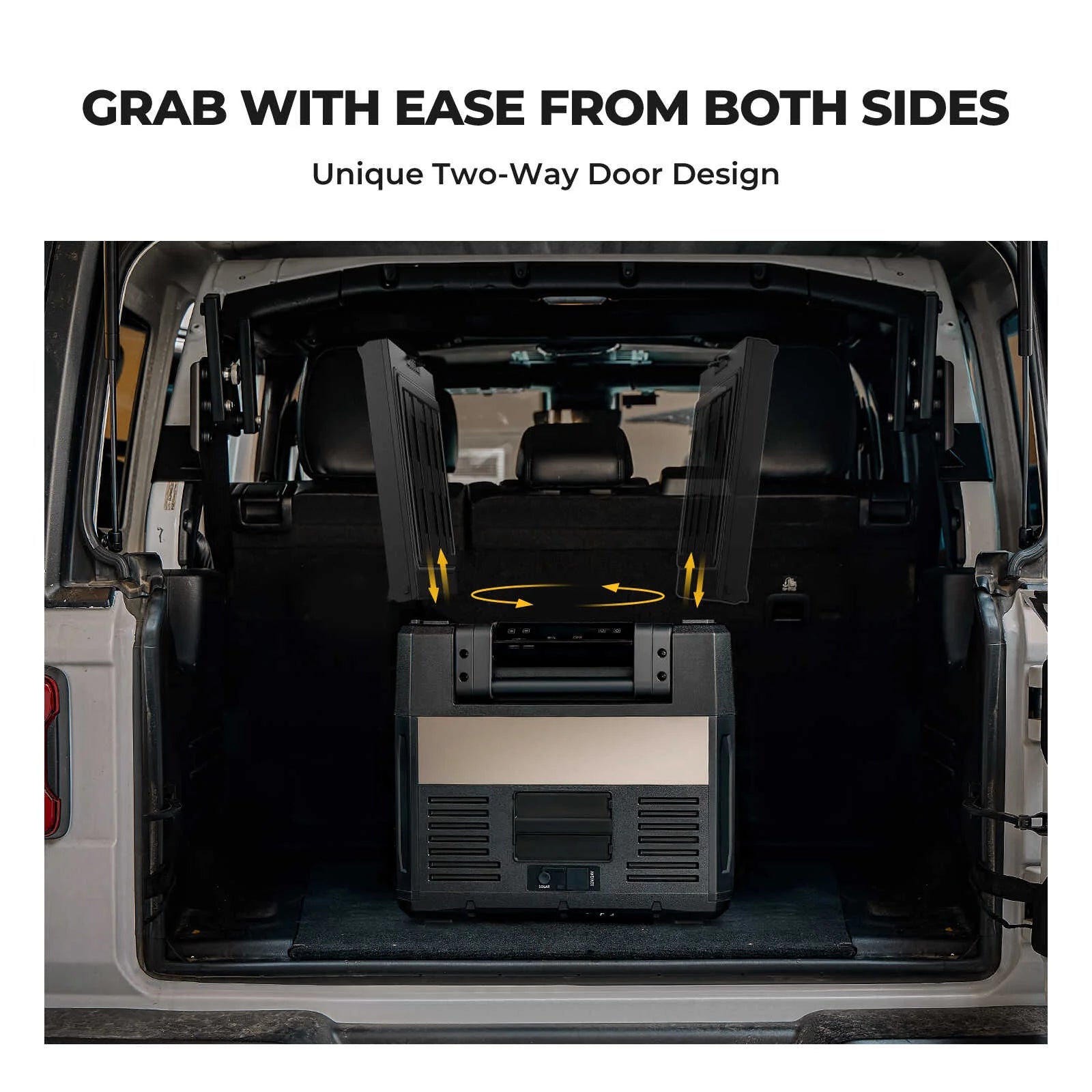 BougeRV Rocky 12V Dual Zone Portable Car Refrigerator - Perfect for Camping, Road Trips & Outdoor Adventures