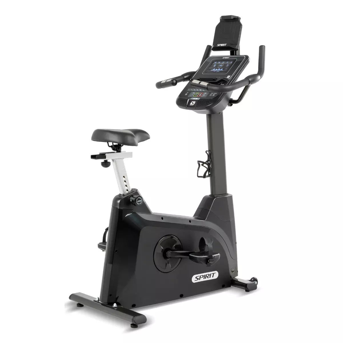 Spirit XBU55 Upright Exercise Bike - Indoor Cycling Trainer for Home Gym, Cardio Workout & Fitness Training | Perfect for Small Spaces & Apartment Workouts