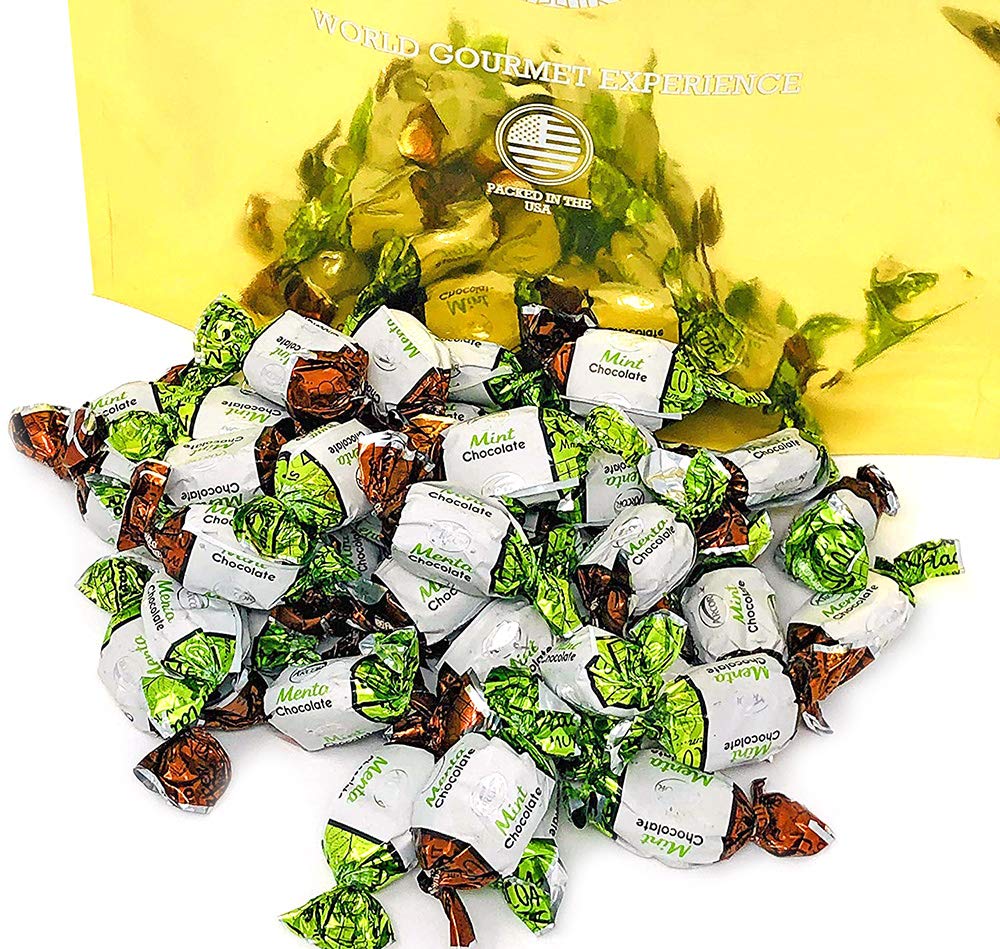 SweetGourmet Chocolate Filled Mints - Premium Hard Candies Bulk 4lbs | Arcor Brand | Perfect for Office Snacks, Party Favors & Gift Baskets