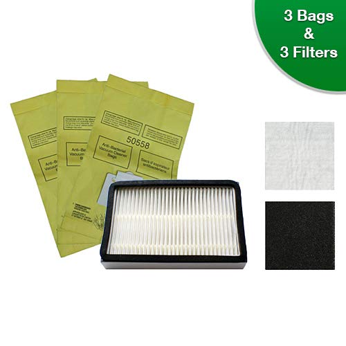 EnviroCare EF-1 Replacement Vacuum Filters & Bags Kit (3 Filters + 3 Bags) Compatible with Kenmore Vacuums – Perfect for Home Cleaning & Pet Hair Removal