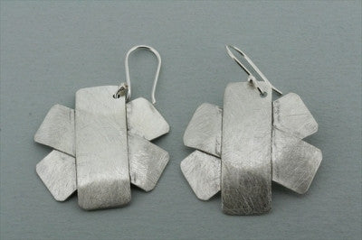 3-Layer Sterling Silver Earrings for Women - Elegant Stackable Dangle Earrings for Party, Wedding & Everyday Wear