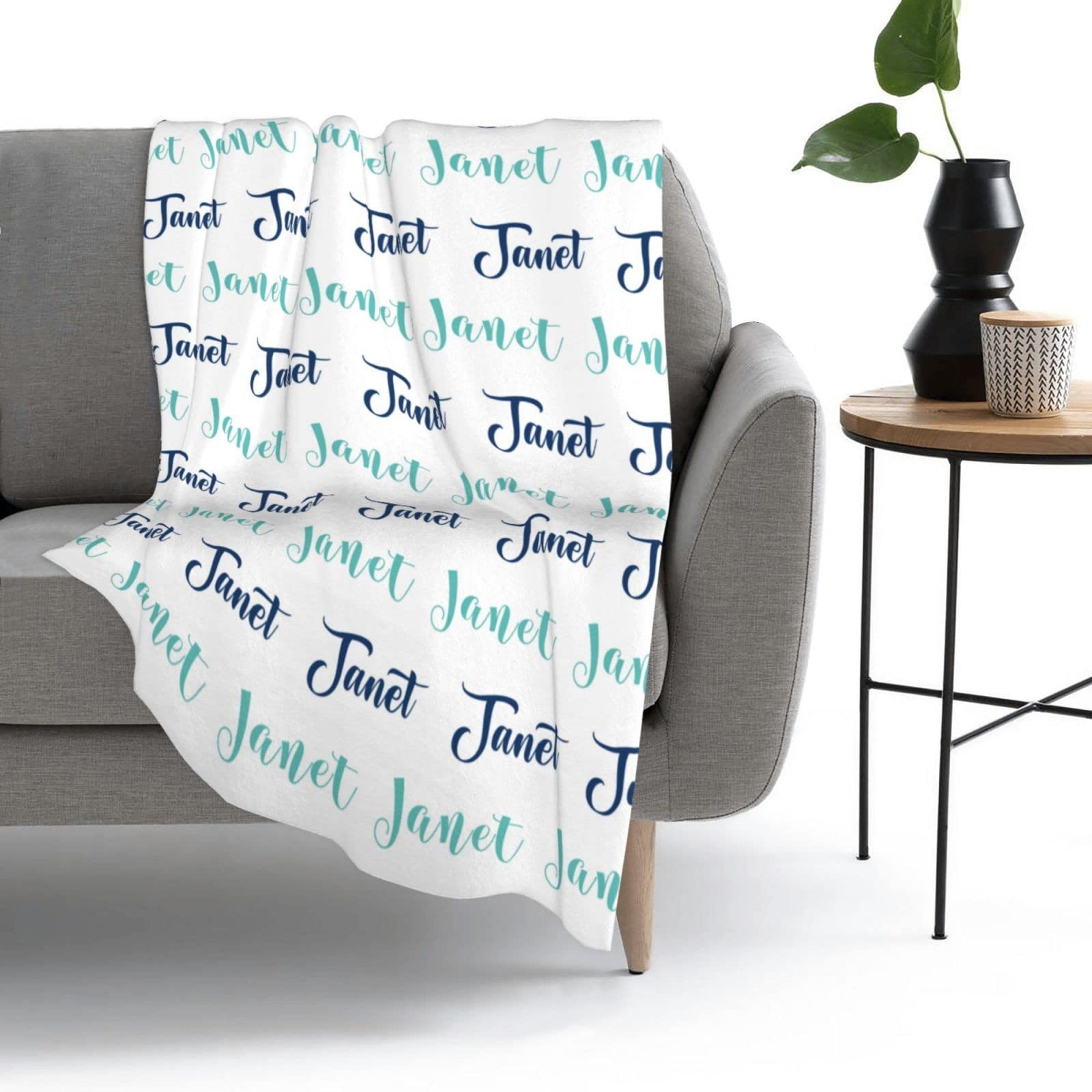 Custom Personalized Baby Blankets with Name - Soft Monogrammed Swaddling Blankets for Newborn Boys & Girls - Unique Baby Shower Gift for Infants - Perfect for Nursery, Photo Shoots & Special Occasions