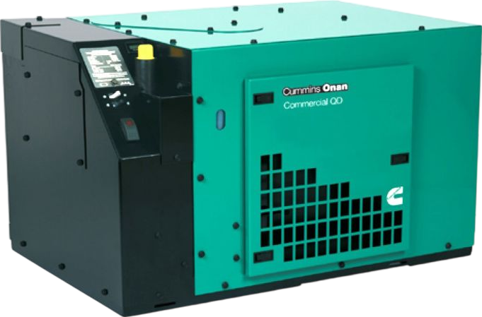 New Cummins Onan QD 5000 5kW Diesel Generator - 5HDKBC 2860 Commercial Mobile Single Phase 120V - Perfect for Construction Sites, Emergency Backup & RV Power