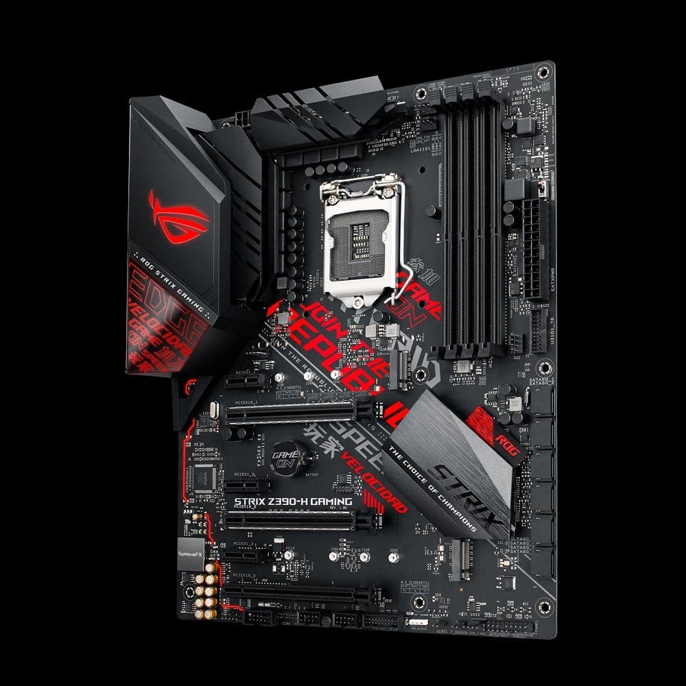 ASUS ROG STRIX Z390-H Gaming Motherboard - ATX Form Factor, LGA 1151 Socket, DDR4 Support, RGB Lighting - Perfect for PC Gaming, Streaming & Content Creation