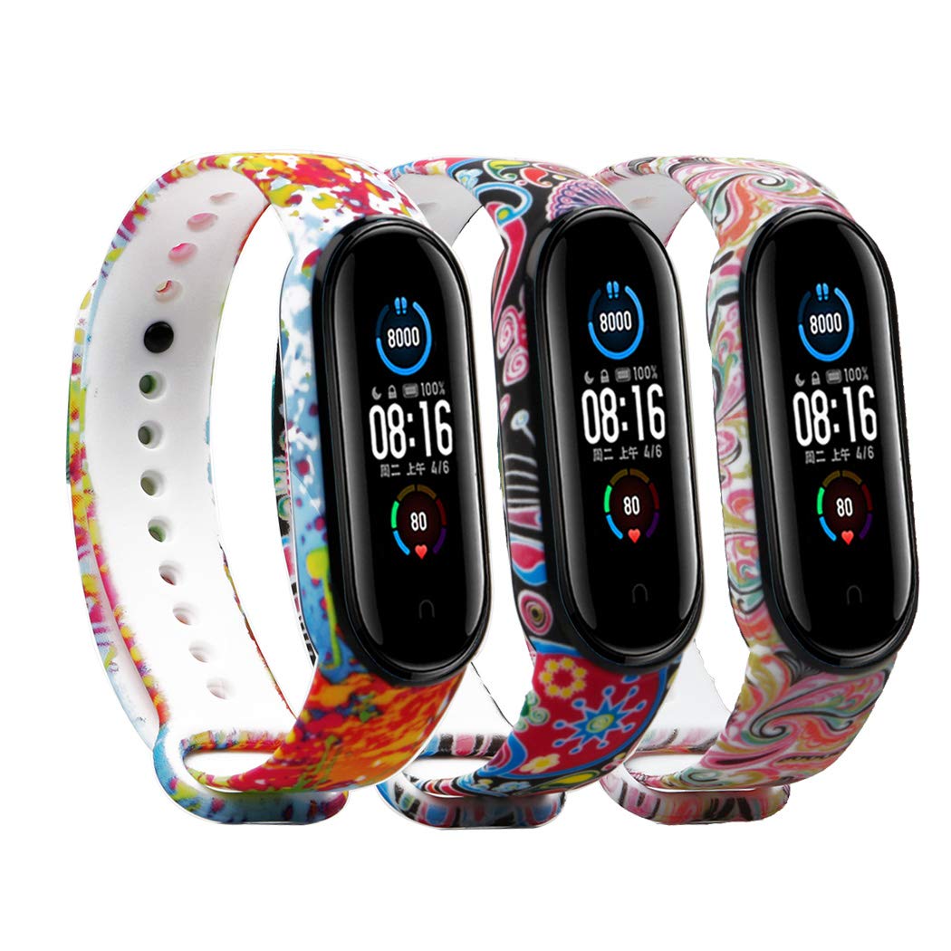 Ybludiy Replacement Strap Compatible with Xiaomi Mi Band 6/5 & Amazfit Band 5 - Colorful Durable Wristband for Fitness Tracking & Daily Wear - Perfect for Workouts, Running & Casual Style