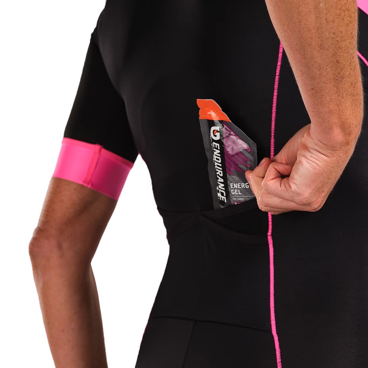 Zoot Women's Core Tri Aero Racesuit - Short Sleeve Triathlon Suit with Chamois Pad & Pockets, UPF 50+ Sun Protection - Perfect for Swim, Bike, Run Training & Competitions