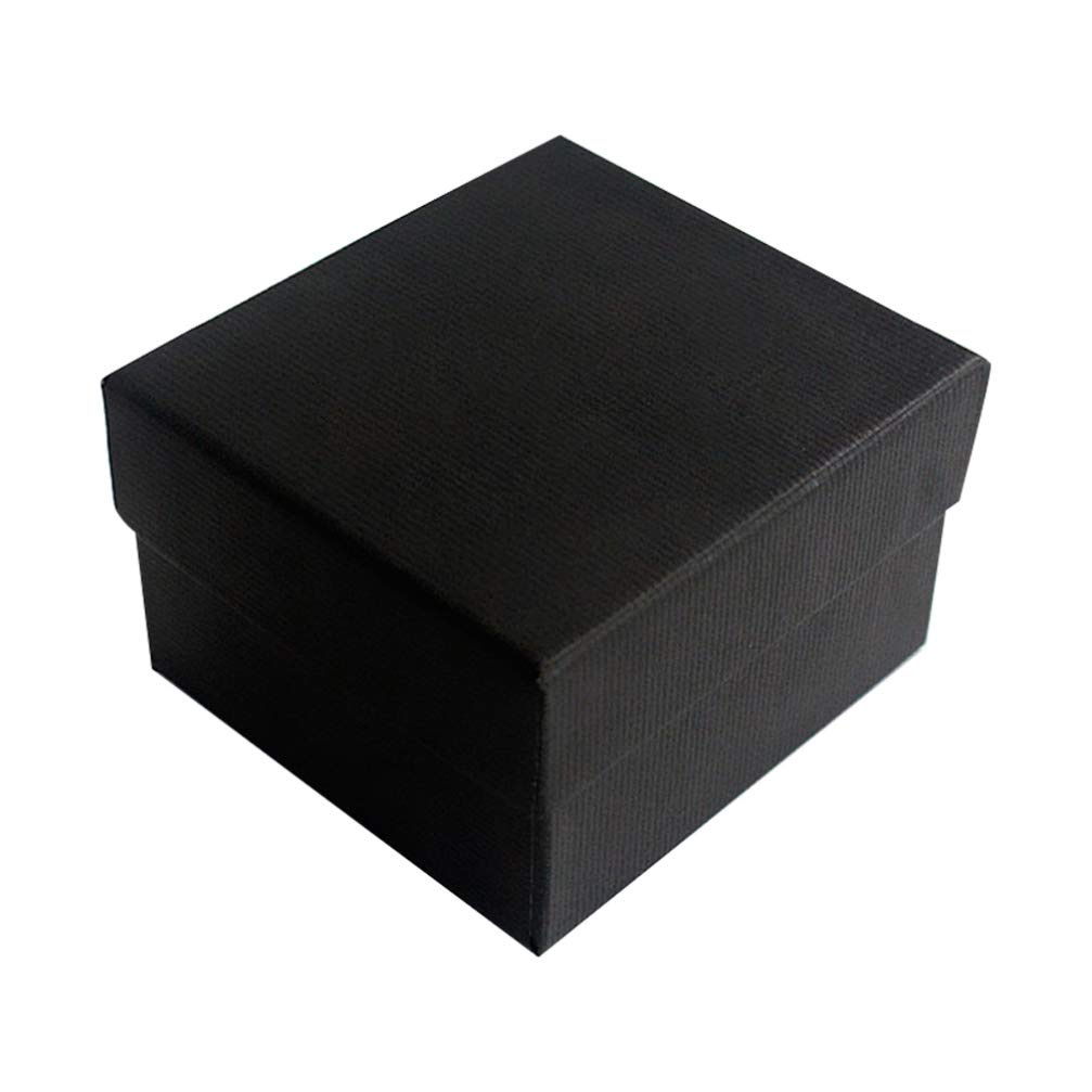 **5-Pack Black Paper Watch Box with Pillow - Jewelry & Bangle Storage Case for Men & Women - Perfect for Gifts, Travel & Watch Collection Organization**