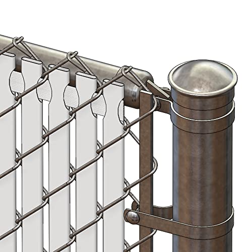 6' Foot Privacy Top Lock Slats - White - Made in USA - Perfect for Fences, Decks & Outdoor Privacy Screens