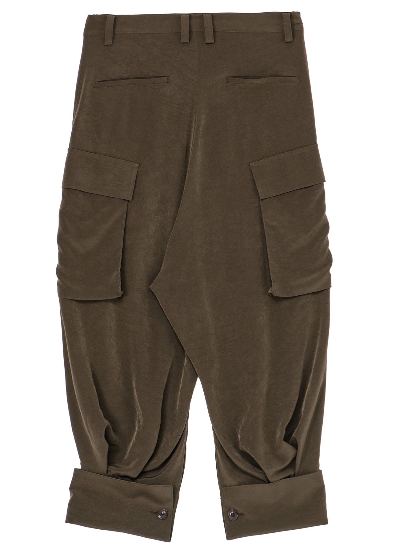 CREPE de CHINE Cuffed Hem Cargo Pants for Women - Lightweight Casual Trousers with Utility Pockets | Perfect for Outdoor Adventures, Travel & Streetwear Fashion