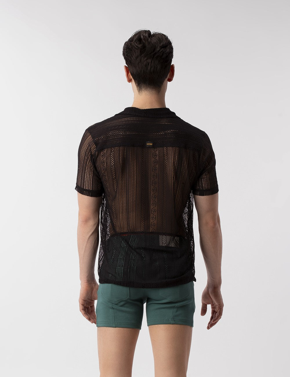 Barcode Berlin Dusan Lace Short Sleeve Shirt for Women - Elegant Black Blouse for Casual Wear, Office & Date Night