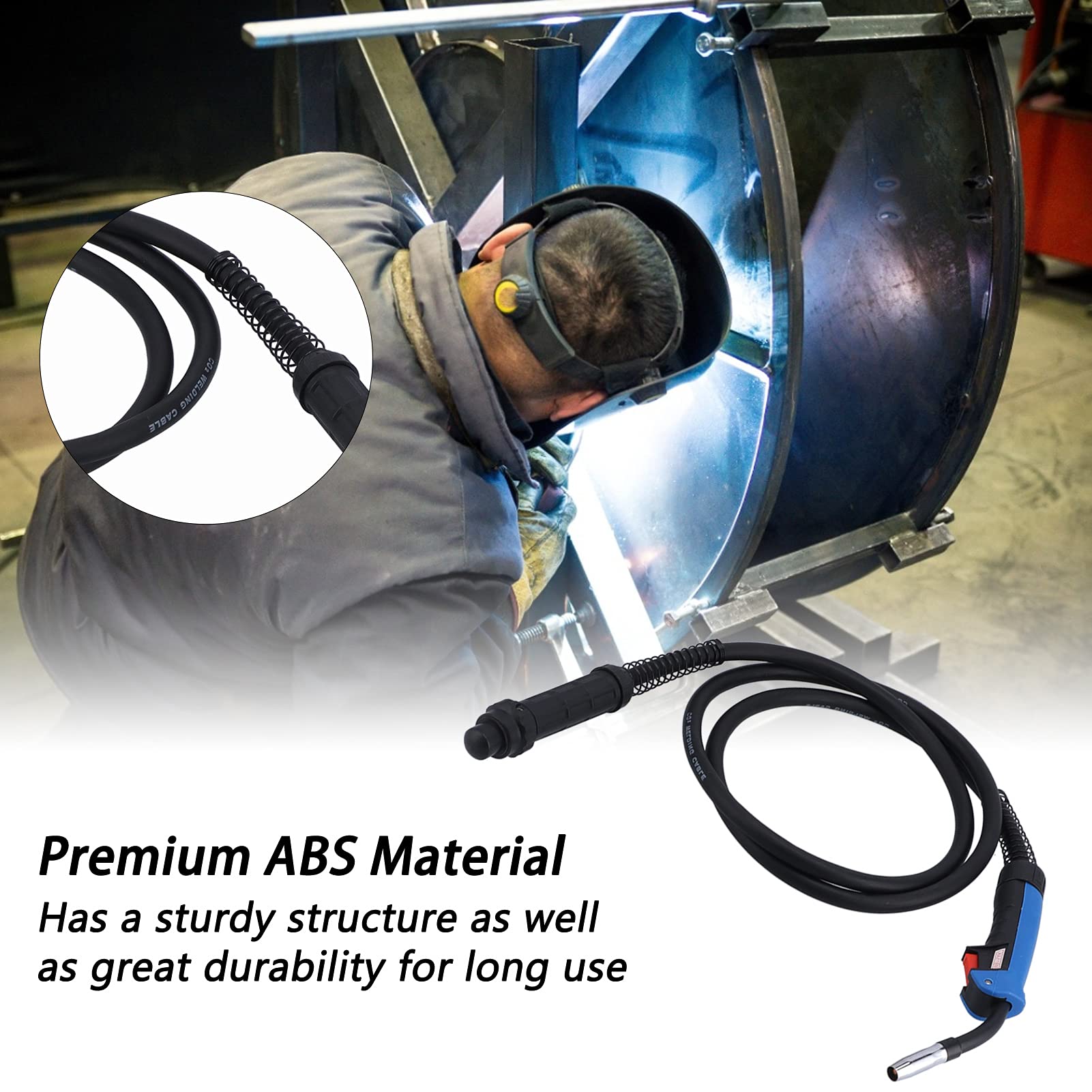 ABS Welding Spool 2.7 Meters - Portable Durable Welding Gun Accessory for MIG/TIG Welding - Perfect for Metal Fabrication, Construction & DIY Projects