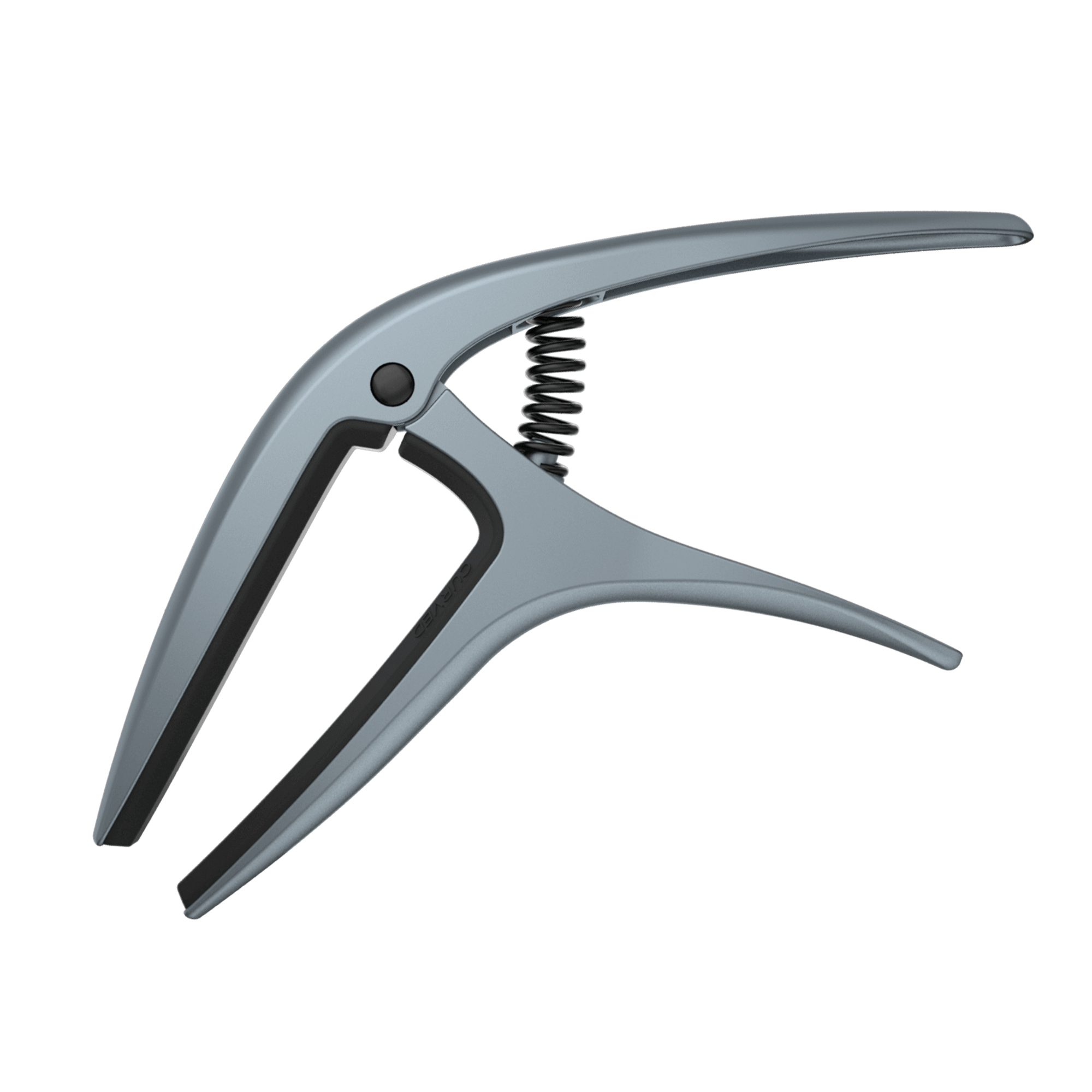 Ernie Ball Axis Dual Radius Capo - Blue Steel Guitar Capo for Acoustic & Electric Guitars - Perfect for Live Performances & Studio Recording