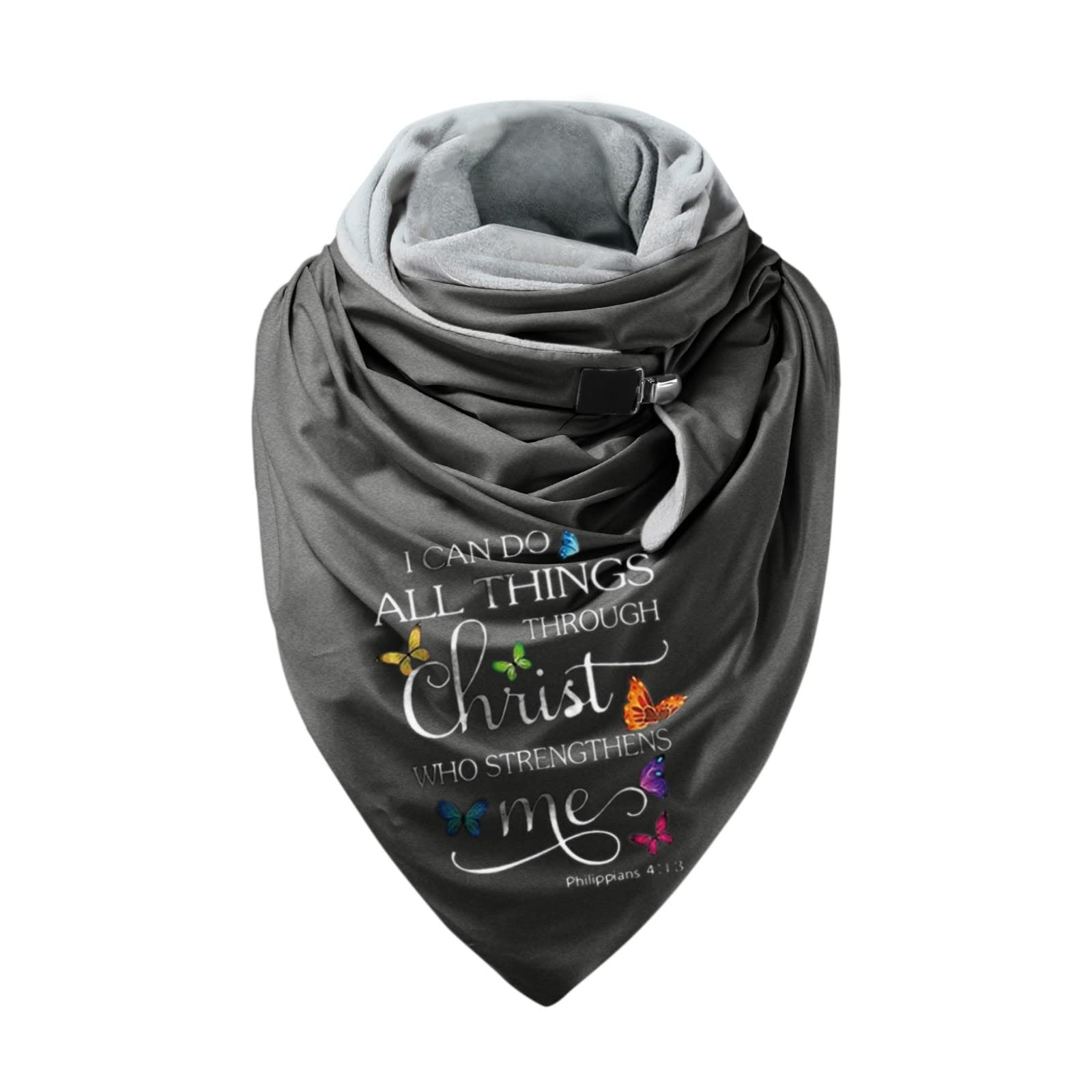 Women's Fashion Soft Warm Casual Scarf Wrap Shawl - Button Blanket Scarf for Winter, Fall & Outdoor Activities
