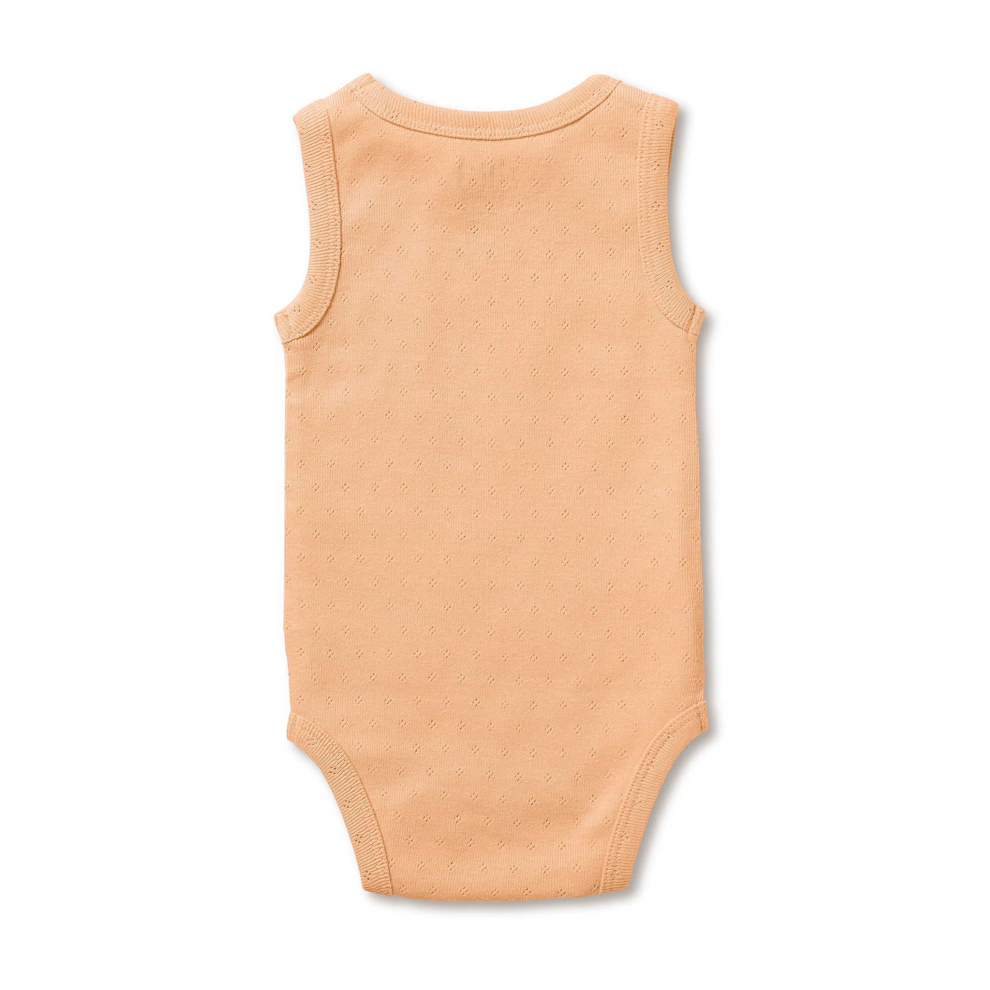 Organic Pointelle Singlet Bodysuit - Soft Cotton Baby Onesie for Newborns & Infants | Perfect for Playtime, Sleepwear & Everyday Comfort