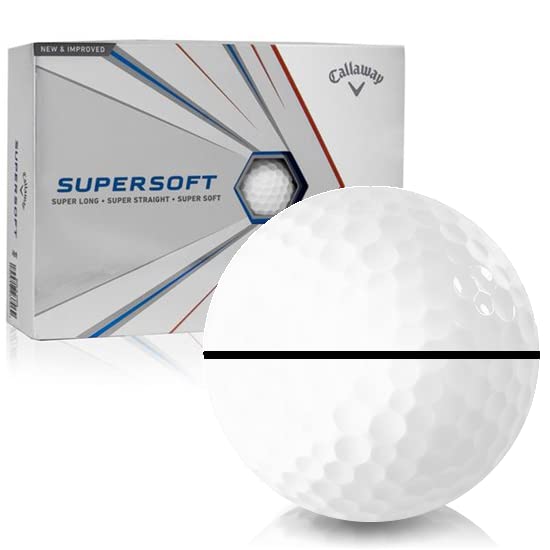 Callaway Golf Supersoft AlignXL Personalized Golf Balls - Premium Soft Feel, High Visibility & Custom Printing for Enhanced Performance | Perfect for Tournaments, Gifts & Practice Rounds