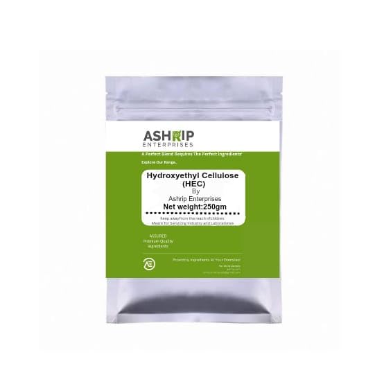 Ashrip Enterprises 250g Hydroxyethyl Cellulose (HEC) - Premium Thickener for DIY Body Butter, Creams, Shampoos, Conditioners, Lip Masks, Lotions, Gels, Serums & Body Wash | Perfect for Homemade Cosmetics & Skincare Products