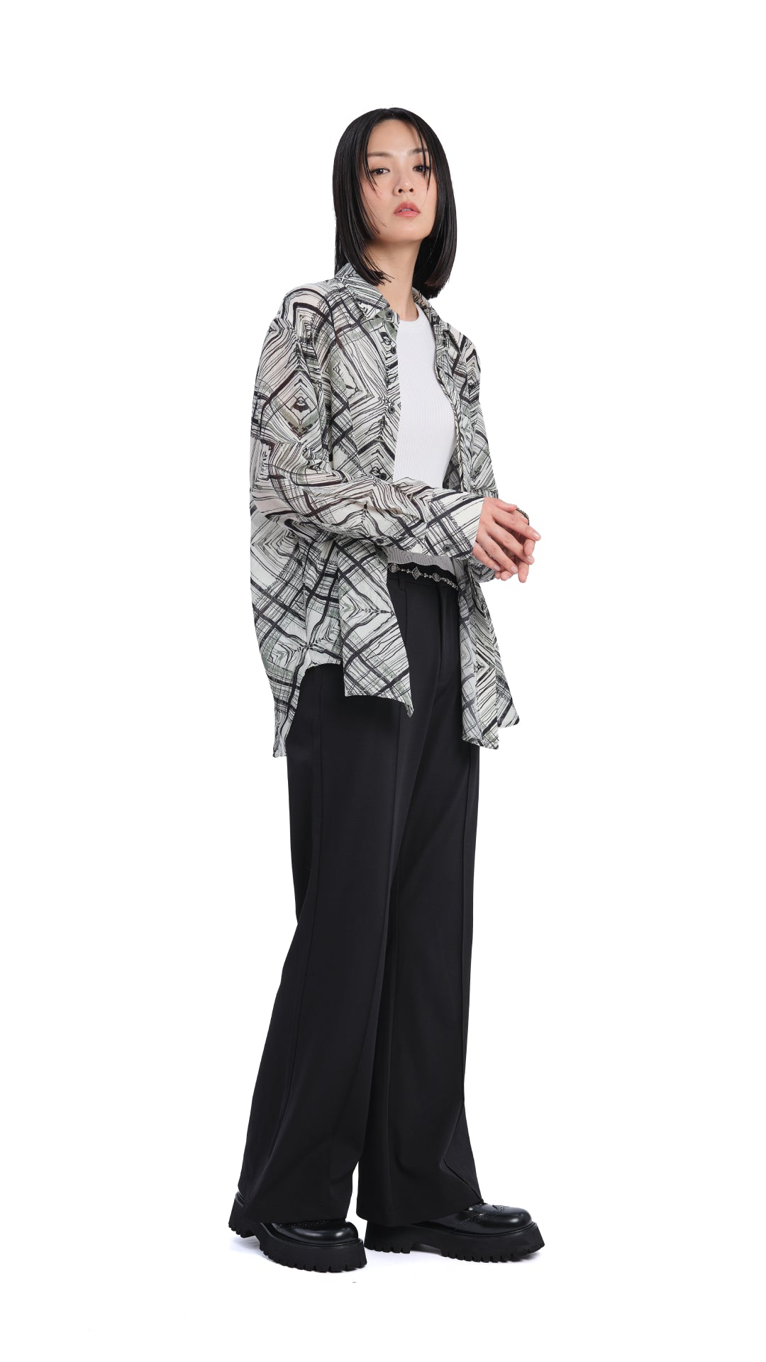 Handmade Checker Print Cotton Shirt for Men - Casual & Stylish Outfit for Work, Travel, and Everyday Wear