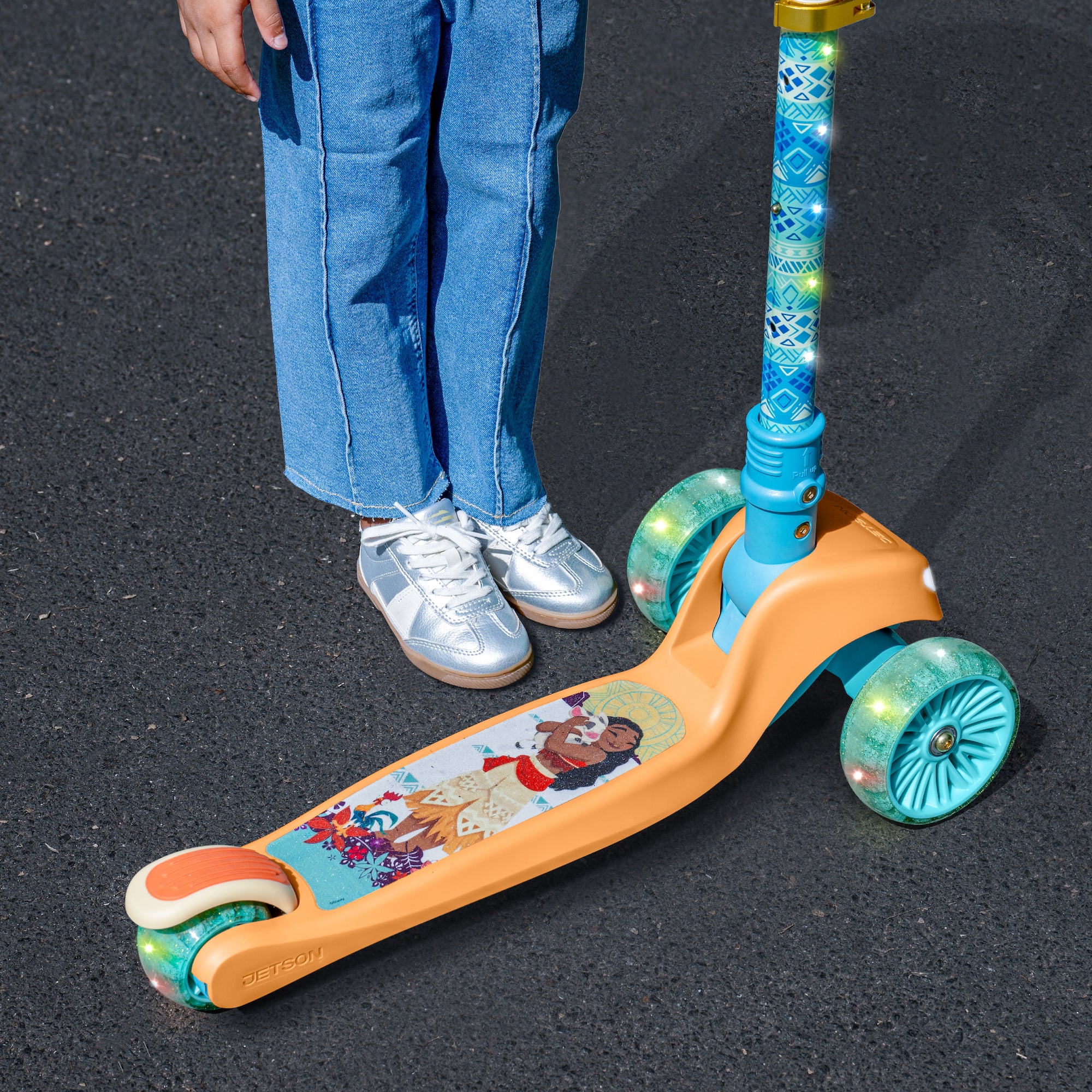 3 Wheel Deluxe Light Up Kick Scooter for Kids - Disney/Paw Patrol Edition - LED Wheels & Adjustable Handlebar - Perfect for School, Park & Neighborhood Rides