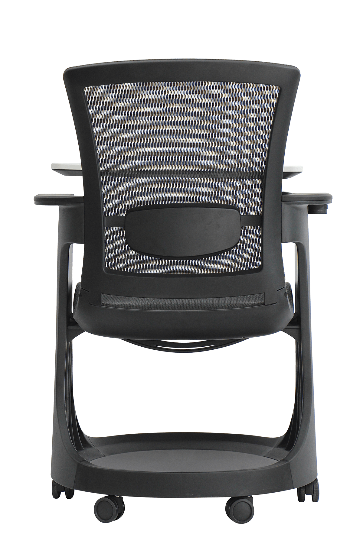Eurotech Eduskate Elastic Mesh Office Chair with Nylon Frame - White/Black (SKTRN WHBLK) | Ergonomic Desk Chair for Home & Office Workspace