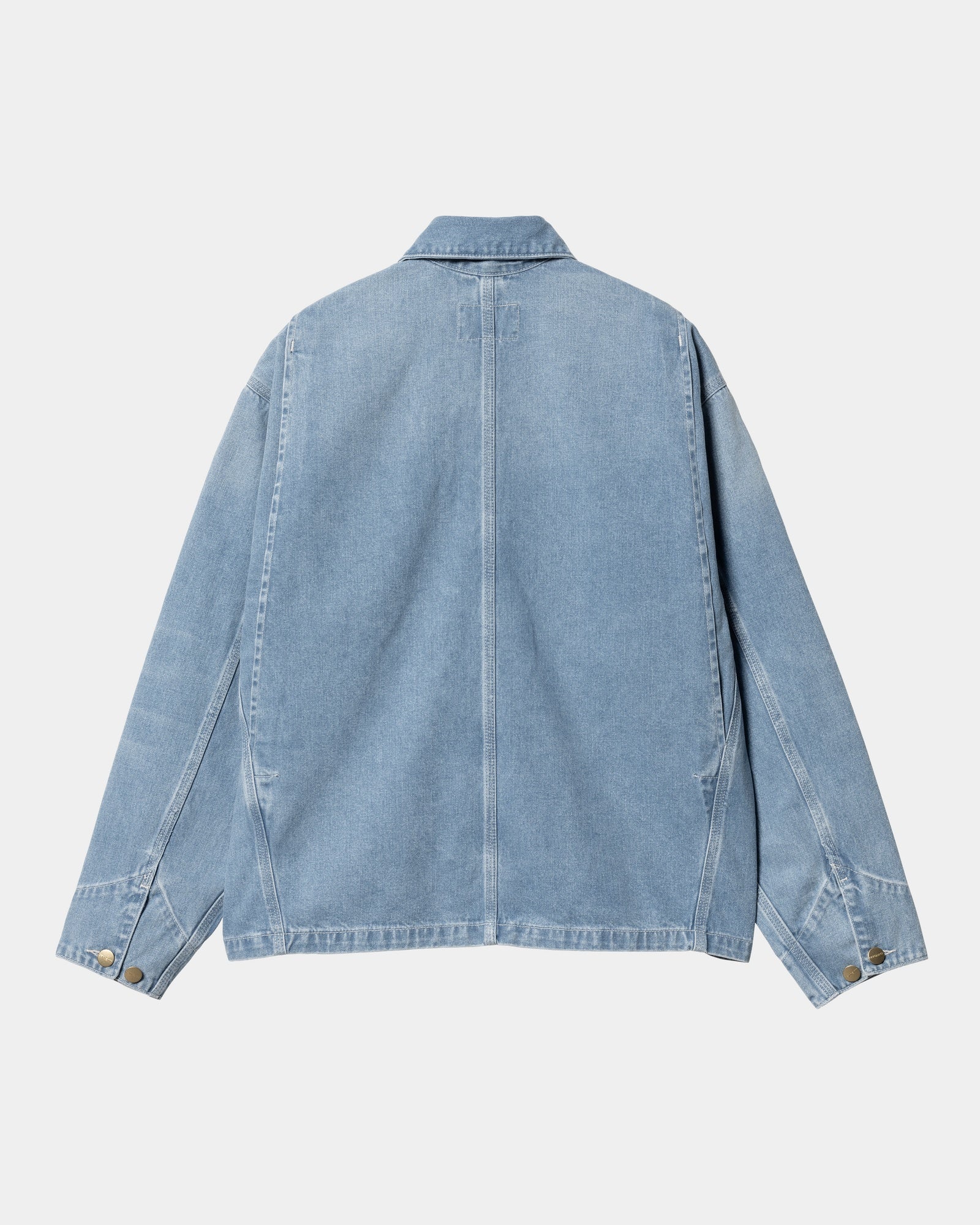 Women's OG Michigan Denim Jacket - Light Washed Blue Spring Coat | Casual Outerwear for Everyday Wear & Outdoor Activities
