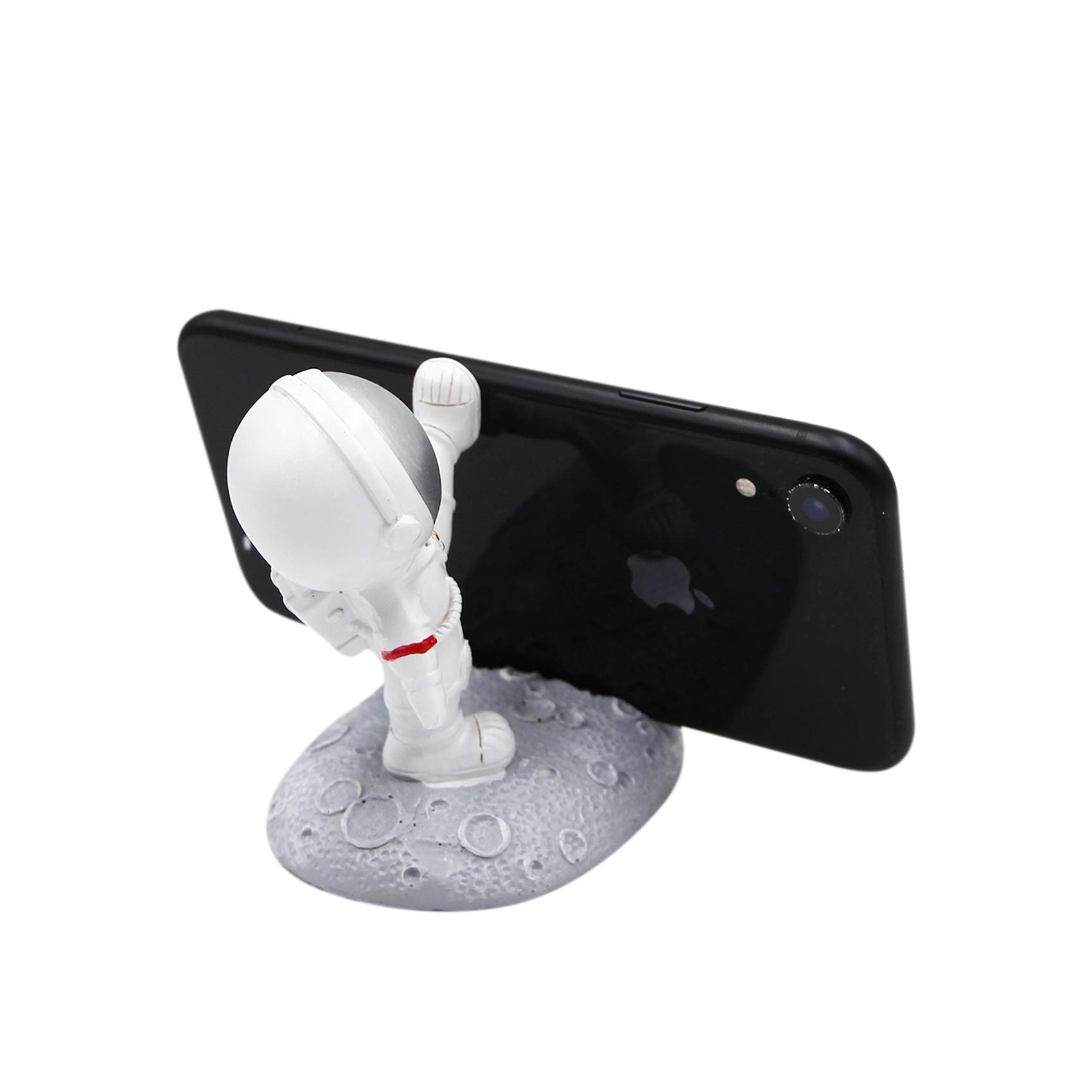 Creative Astronaut Phone Holder - Spaceman Cell Phone Stand for Desk, Home & Office - Cute Funny Smartphone Bracket - Perfect Gift for Space Lovers & Tech Enthusiasts (Use for Video Calls, Watching Movies & Hands-Free Browsing)