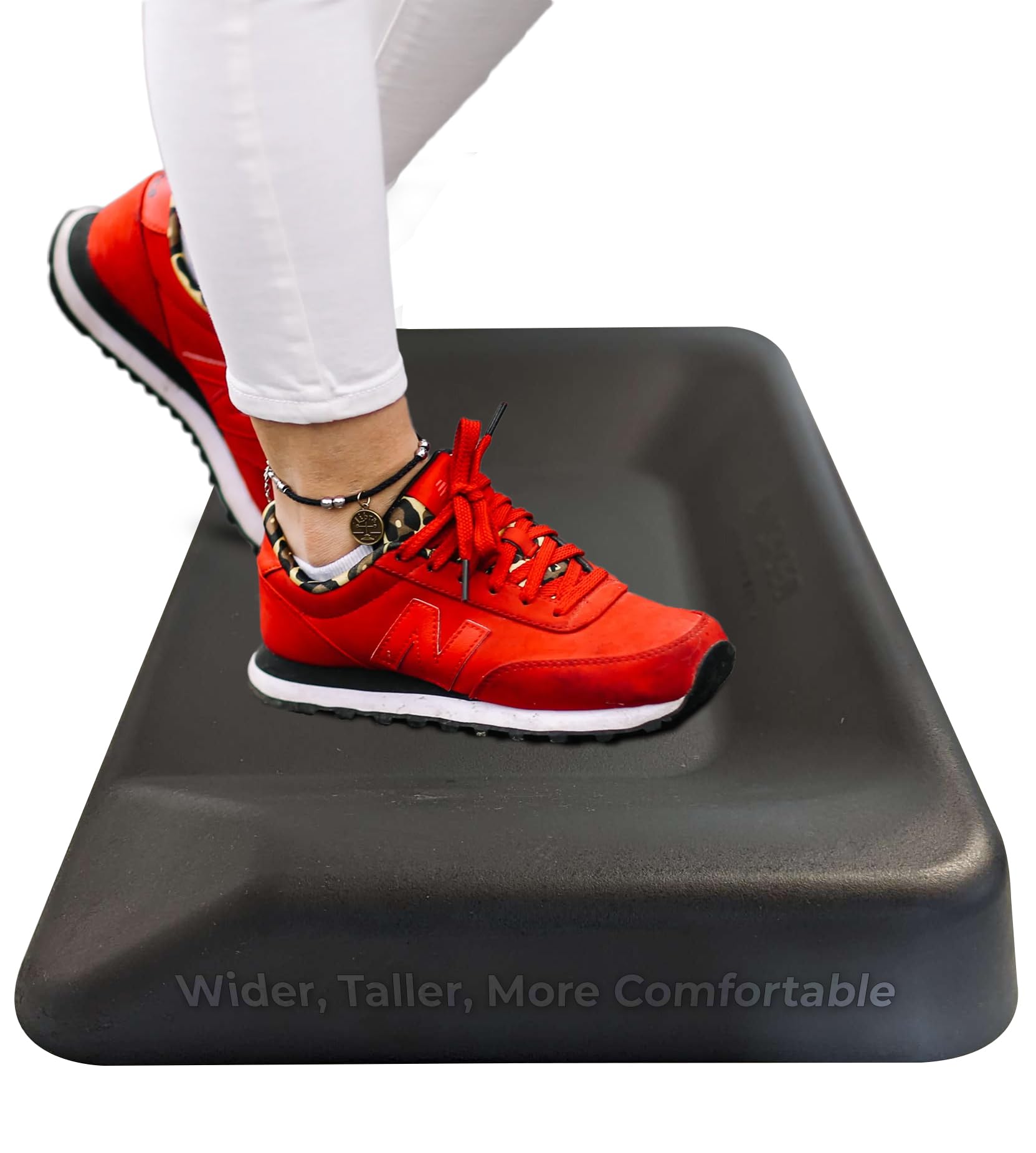 Premium Anti-Fatigue Standing Desk Mat with Massage Balls - Extra Large Ergonomic Office Floor Mat for Standing Desks - Reduce Foot Pain & Improve Posture - Perfect for Home Office, Workstations & Standing Desks