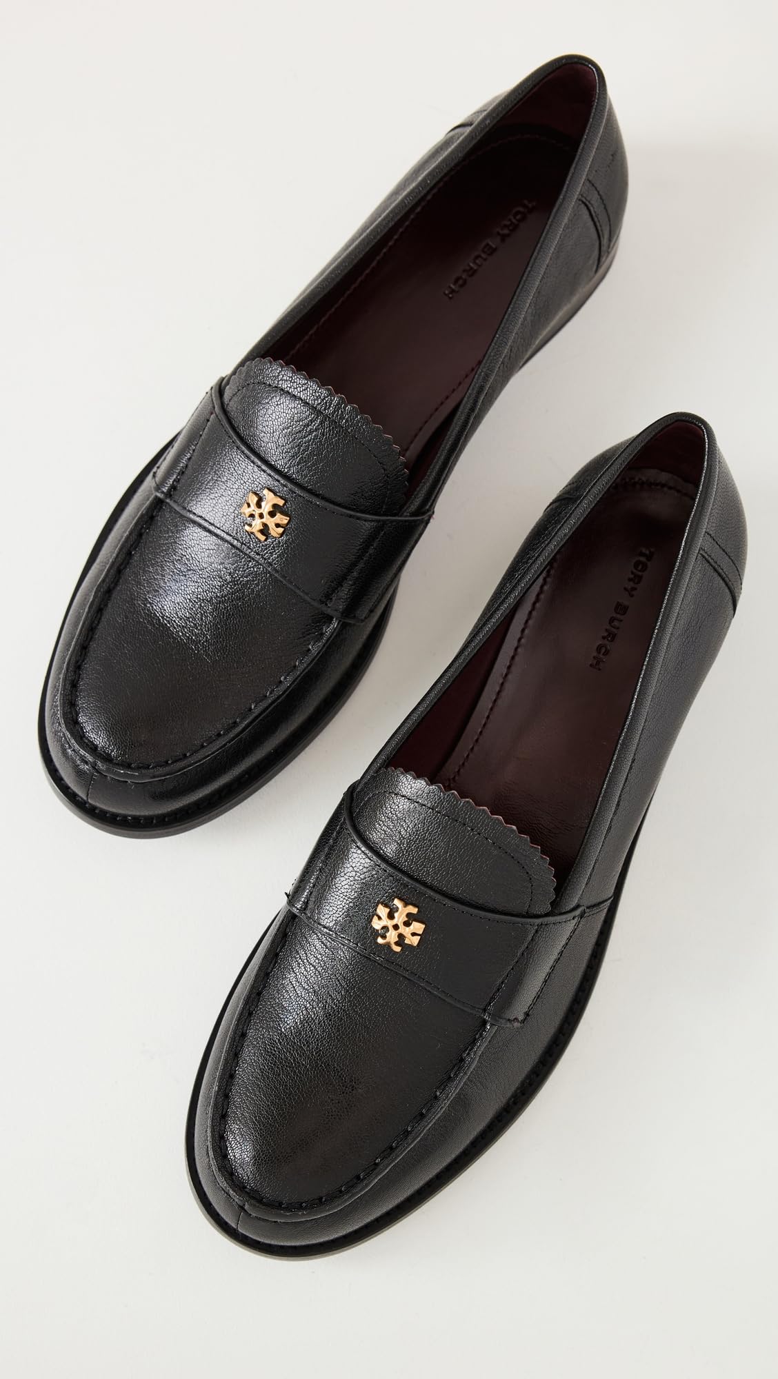 Tory Burch Women's Classic Leather Loafers - Comfortable Slip-On Shoes for Work, Office & Casual Outfits