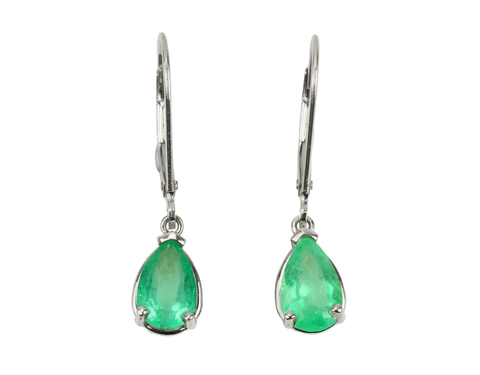 14K Gold Classic 2.0tcw Pear Drop Dangle Leverback Earrings for Women - Elegant Wedding, Party & Evening Wear Jewelry Gift