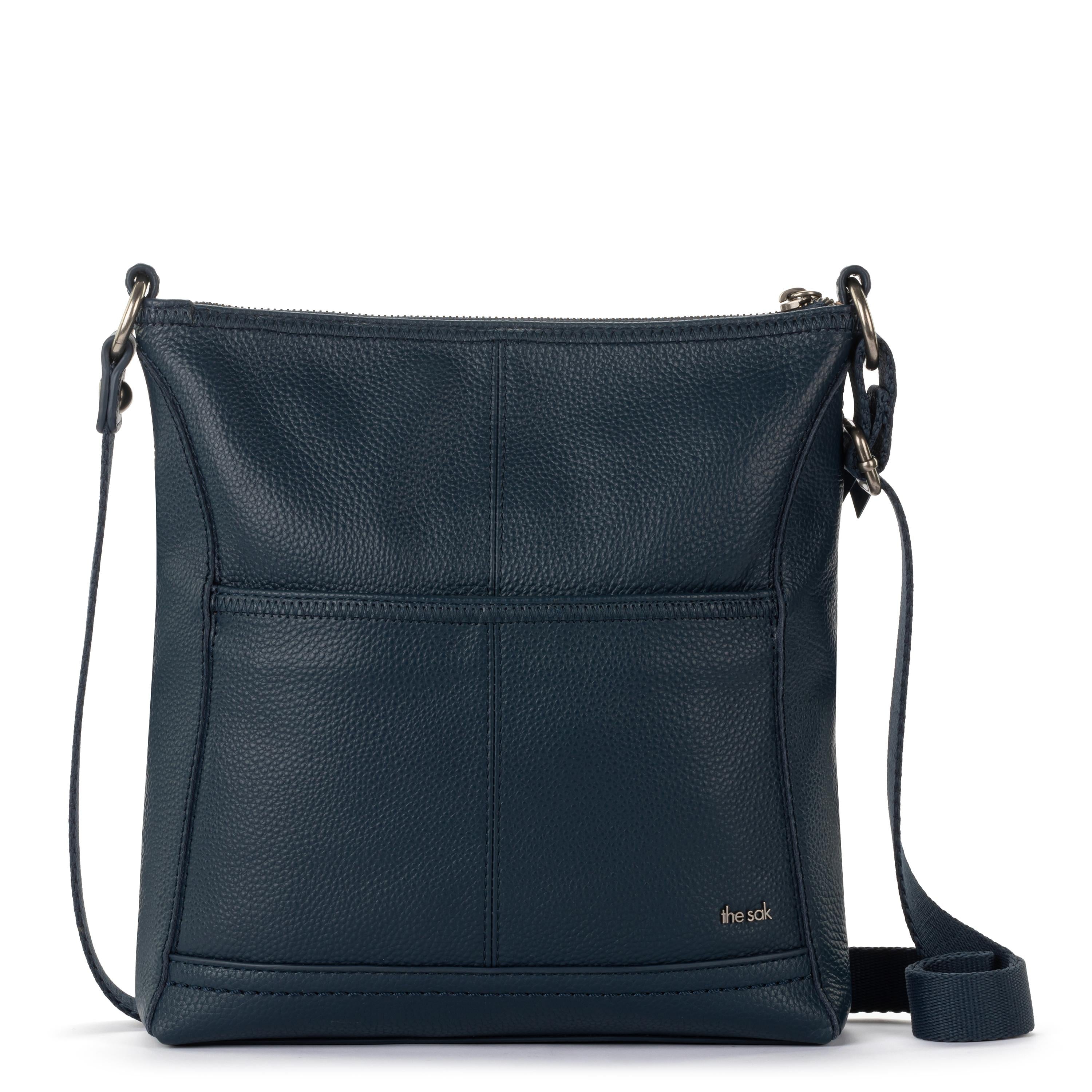 Premium Iris Crossbody Bag - Genuine Leather Handbag in Indigo Blue - Perfect for Work, Travel & Everyday Use